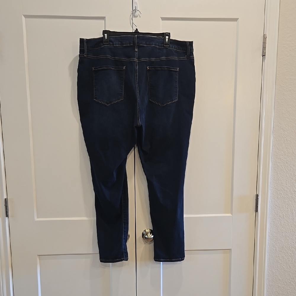 a.n.a Blue Skinny Jeans High-Waisted Stretch - Picture 7 of 9